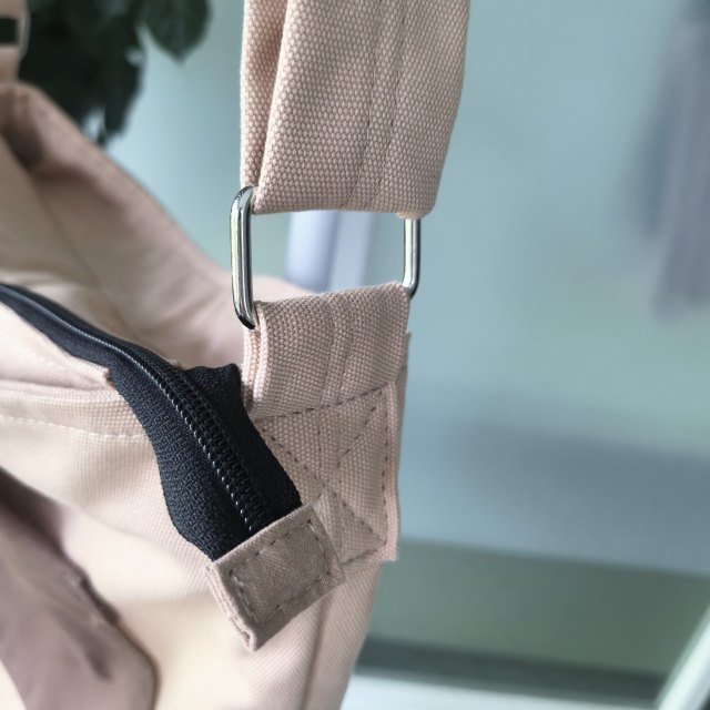 Cotton canvas shoulder bag
