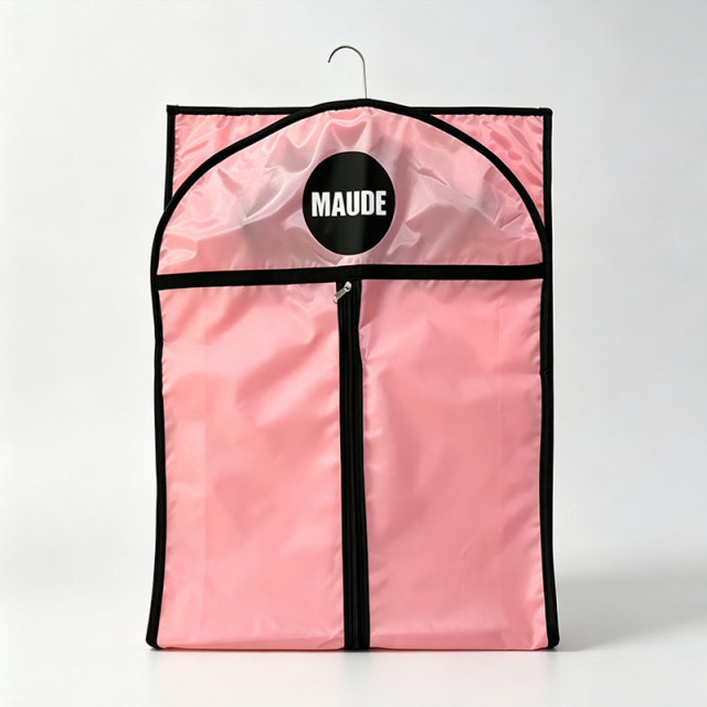 Pink polyester dust cover