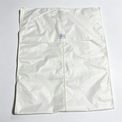 Milky white nylon fabric dress bag