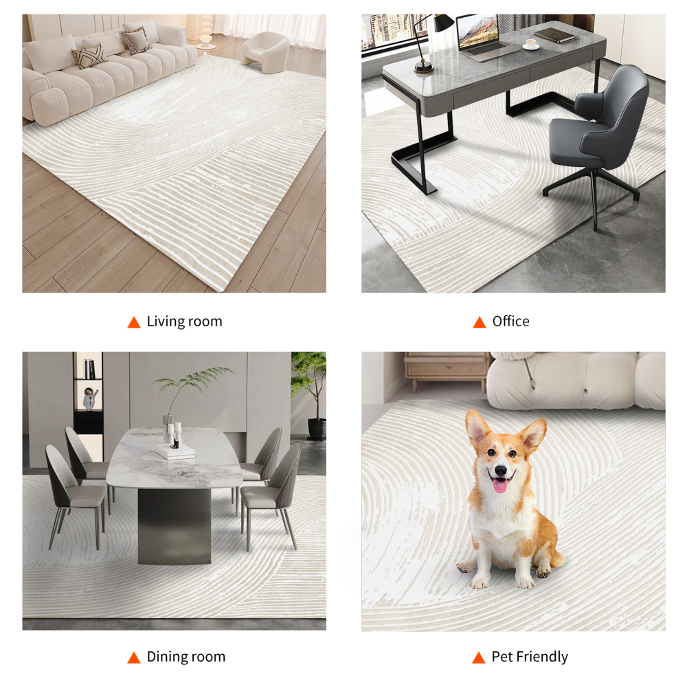 NujorWarm Graphene Electric Heating Rug, Warmer Area Rug Adjustable temperature Heater, Floor Heating Mat with Timer Living Room BedRoom Dining Room 120V 1700W QY 160*240cm 5.2*7.9Ft