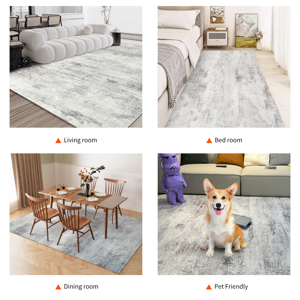 NujorWarm Graphene Electric Heated Carpet,Heater Warmer Area Rug Floor Heating Mat with Timer Living Room Bedroom Dining Room My 120V 1700W 160 * 230cm 5.2 * 7.5Ft