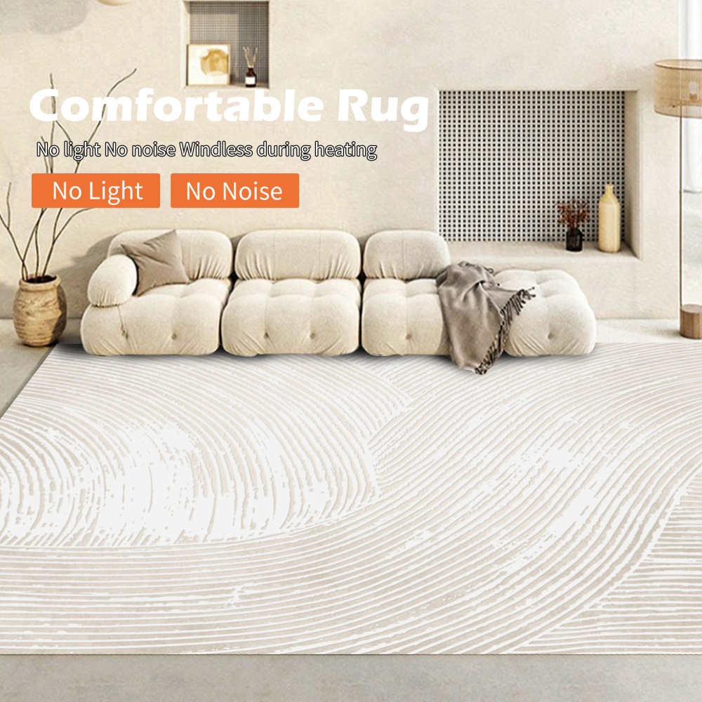NujorWarm Graphene Electric Heating Rug, Warmer Area Rug Adjustable temperature Heater, Floor Heating Mat with Timer Living Room BedRoom Dining Room 120V 1700W QY 160*240cm 5.2*7.9Ft