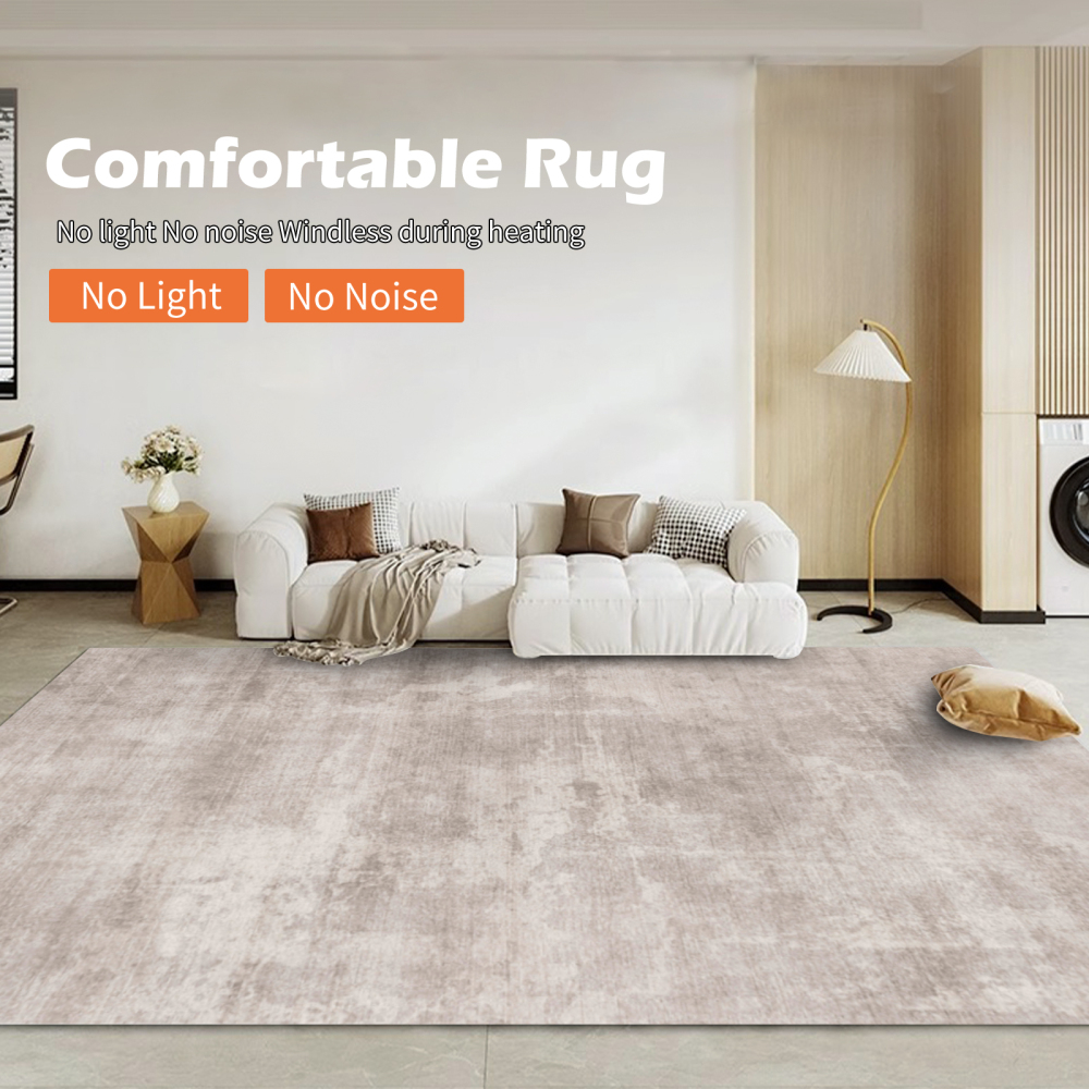 NujorWarm Graphene Electric Heated Carpet,Heater Warmer Area Rug Floor Heating Mat with Timer Living Room Bedroom Dining Room My 120V 1700W 160 * 230cm 5.2 * 7.5Ft