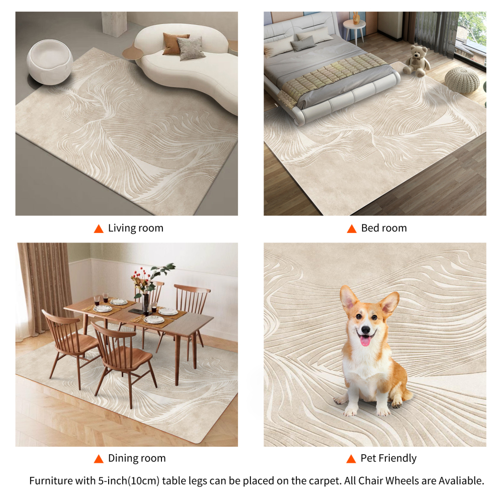 NujorWarm Graphene Electric Heating Rug,Heated Area Rug Floor Heating Mat Space Heater Foot Warmer  with Timer Living Room Bedroom Dining Room Chaoxi 120V 220V 1500W 160x240cm