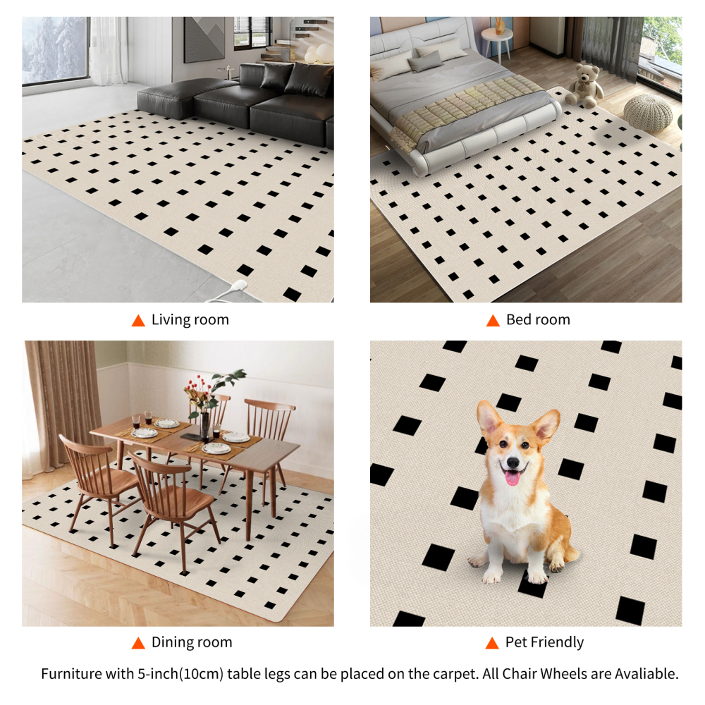 NujorWarm Graphene Electric Heating Rug,Heated Area Rug Floor Heating Mat Space Heater Foot Warmer  with Timer Living Room Bedroom Dining Room Bali 120V 220V 1500W 160x240cm