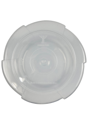 CUBETA TRANSPARENTE CON TAPA 9L