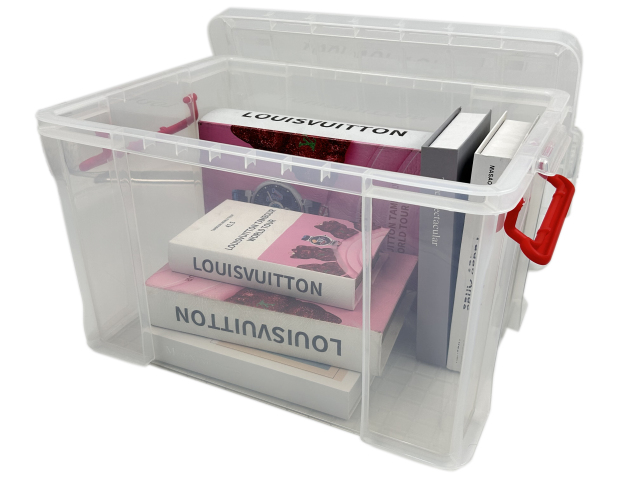 CAJA ORGANIZADORA MULTIUSOS CON TAPA 70L