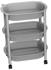 ESTANTE CON PUNTOS 3 NIVELES