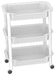 ESTANTE CESTA TEJIDO 3 NIVELES