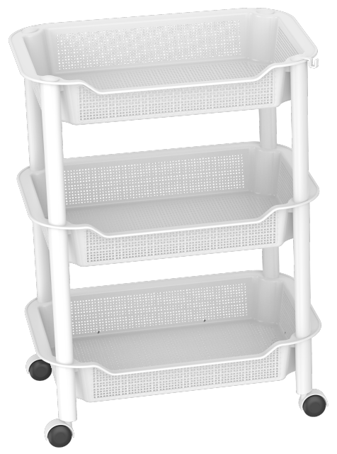 ESTANTE CESTA TEJIDO 3 NIVELES