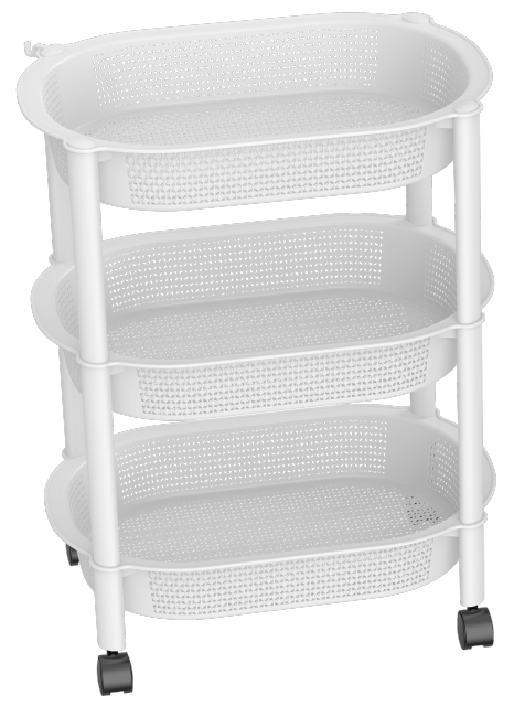 ESTANTE CON PUNTOS 3 NIVELES