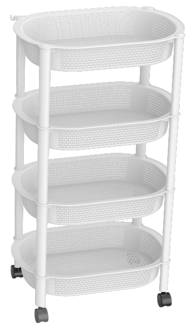 ESTANTE CON PUNTOS 4 NIVELES