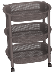 ESTANTE CON PUNTOS 3 NIVELES