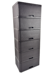 GAVETERO DE RATTAN 6 GAVETAS