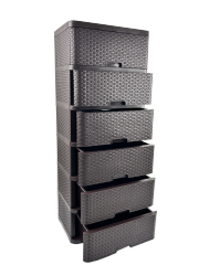GAVETERO DE RATTAN 6 GAVETAS