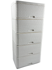 GAVETERO DE RATTAN 5 GAVETAS