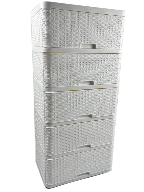GAVETERO DE RATTAN 5 GAVETAS