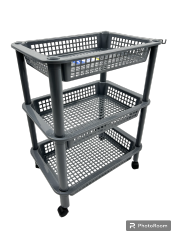 ESTANTE CUADRUPLE DE COCINA 3 NIVELES