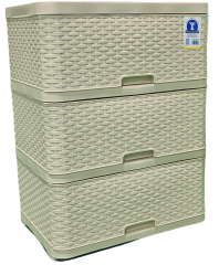 GAVETERO DE RATTAN 3 GAVETAS