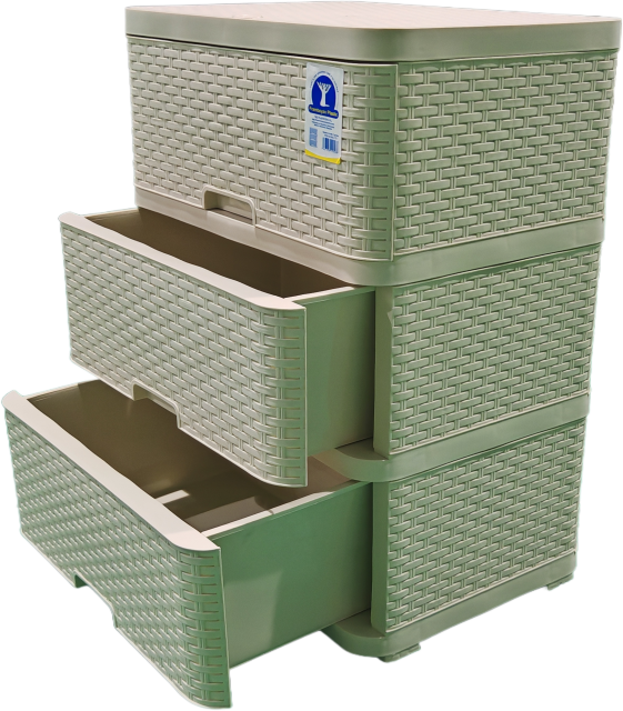 GAVETERO DE RATTAN 3 GAVETAS