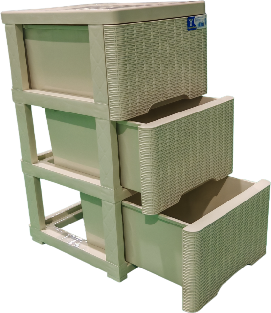 GAVETERO 3 GAVETAS RATTAN