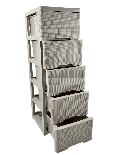 GAVETERO 5 GAVETAS RATTAN