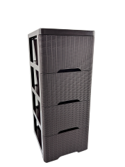 GAVETERO 4 GAVETAS RATTAN