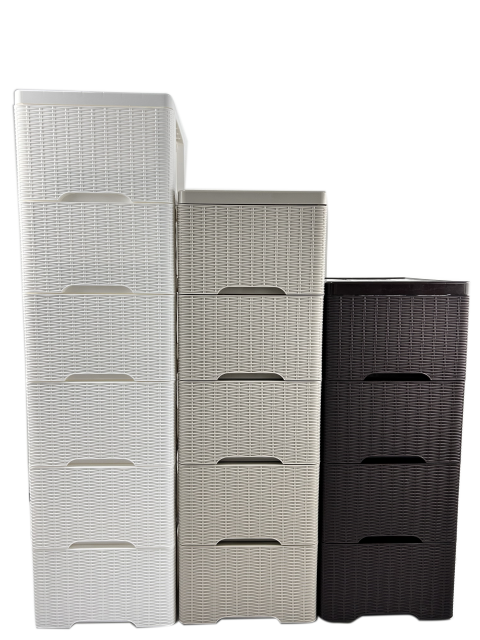 GAVETERO 4 GAVETAS RATTAN