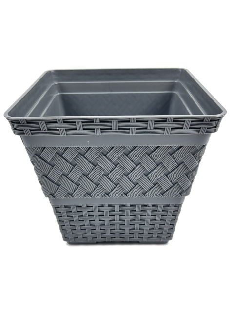 MACETERO CUADRADO DE RATAN L