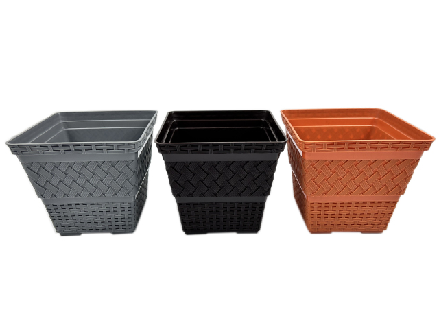 MACETERO CUADRADO DE RATAN S