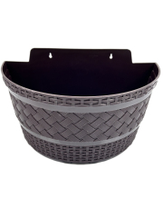MACETERO RATTAN SEMICIRCULAR M