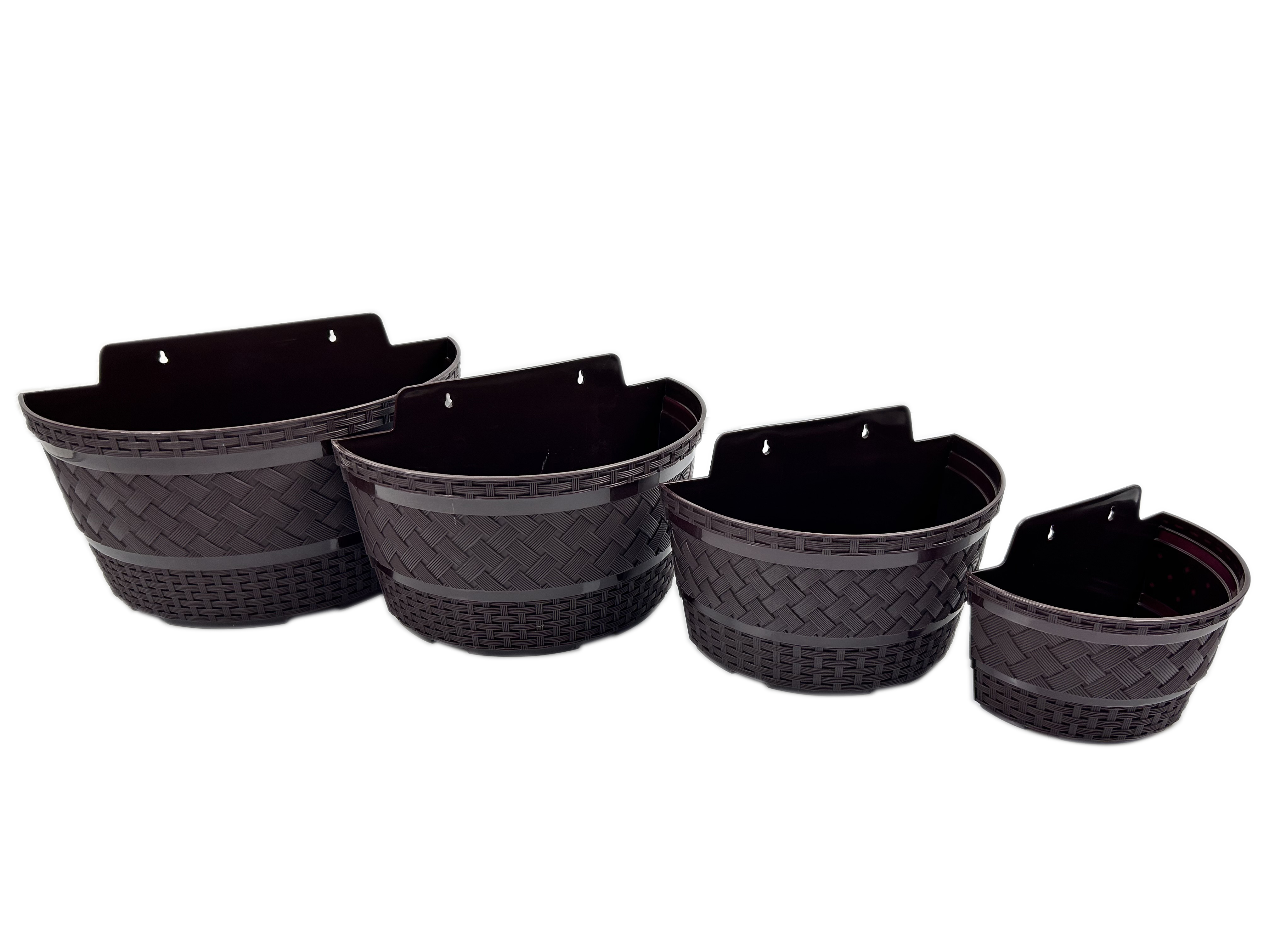 MACETERO RATTAN SEMICIRCULAR M