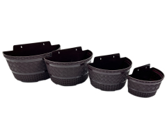 MACETERO RATTAN SEMICIRCULAR S