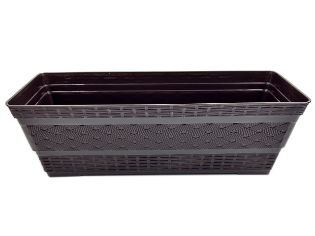 MACETERO RATTAN RECTANGULAR XL