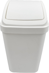 CUBO DE BASURA CON TAPA BATIENTE 10L