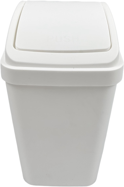 CUBO DE BASURA CON TAPA BATIENTE 10L