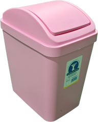 CUBO DE BASURA CON TAPA BATIENTE 10L