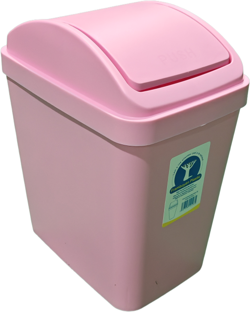 CUBO DE BASURA CON TAPA BATIENTE 10L