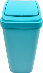 CUBO DE BASURA CON TAPA BATIENTE 13L