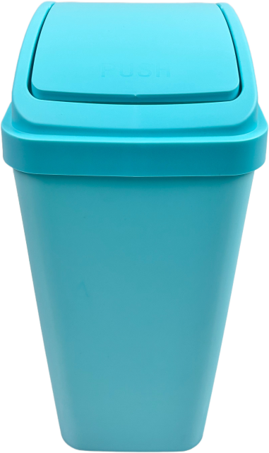 CUBO DE BASURA CON TAPA BATIENTE 13L