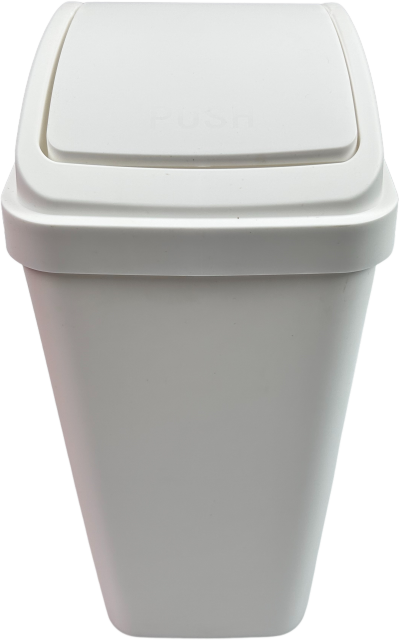 CUBO DE BASURA CON TAPA BATIENTE 13L