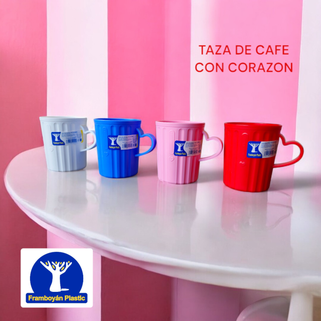TAZA DE CAFE CON CORAZON