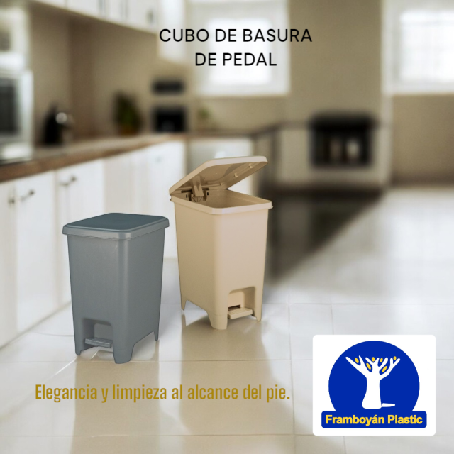 CUBO DE BASURA DE PEDAL 30L