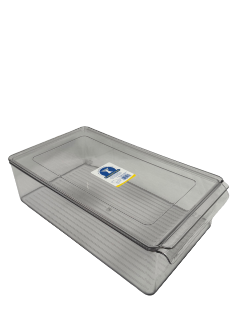 CONTENEDOR DE ALMACENAMIENTO EN PLASTICO L CON TAPA