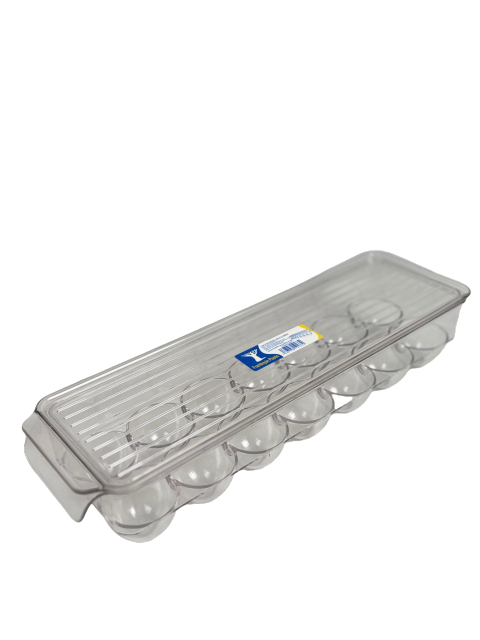 HUEVERA DE PLASTICO PARA FRIGORIFICO CON TAPA