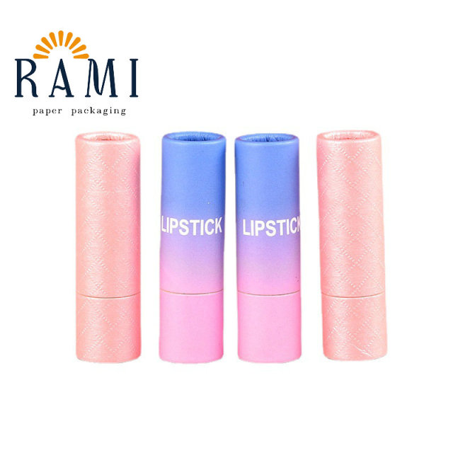Eco Friendly Paperboard Lip Balm Containers Lipbalm Push Up Lipstick Packaging Carton Paper Tubes
