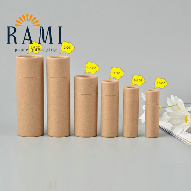 Cosmetic push up paper tube for deodorant