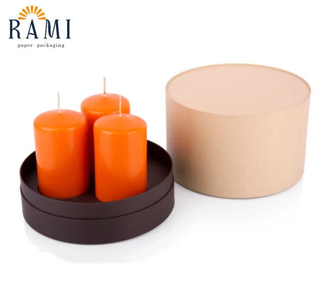 Cylinder round Candle paper tube packaging gift box
