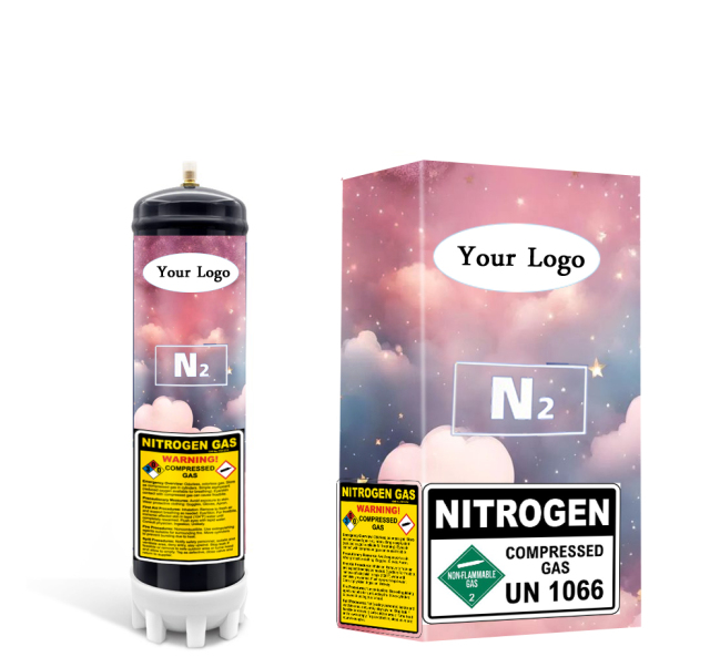 1.1L Disposable Steel Nitrogen Gas Cylinder For Cold Brew Coffee and Wine Dispensing