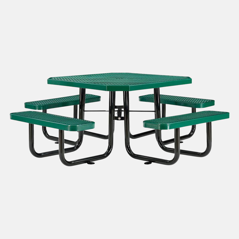 46 Inch Octagonal Thermoplastic Picnic Table Outdoor Durable Arlau